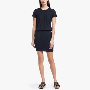 James Perse Stretch Jersey Blouson T Shirt Dress